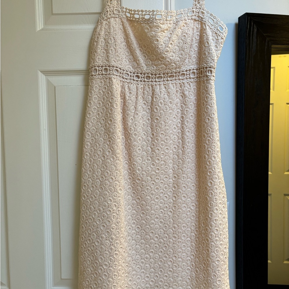 Elegant Cream Lace Dress